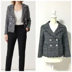 近年美品　FOXEY フォクシー　ツイード　ジャケットのサムネイル