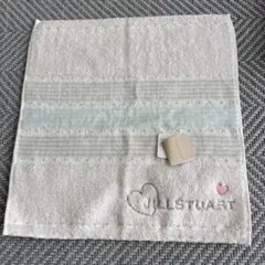 JILL STUART ハート刺繍 タオルハンカチ