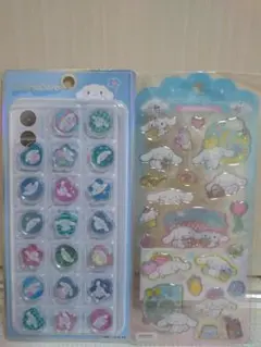 正規品　シナモロールドロップジュエリーシール＆おはじきシール