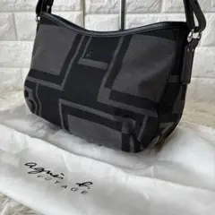 agnis.b ✨未使用　アクセサリーポーチ　モノグラム　キャンバス×レザー