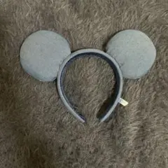 ディズニー　デニム調 ミッキーマウス耳カチューシャ