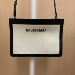 BALENCIAGA ネイビーポシェット 値下げしました！ - メルカリ