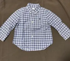 Ralph Lauren チェック柄 ボタンダウンシャツ 18M