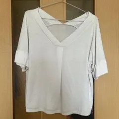ホワイト Vネック 半袖 Tシャツ