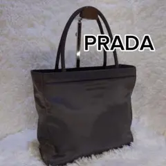 美品✨ プラダ ハンドバック テスートナイロン 三角ロゴ グレー