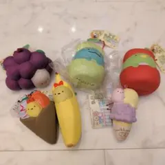 すみっコぐらし　スクイーズ　キーホルダー　セット