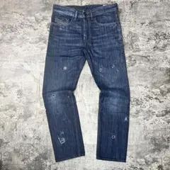 【DIESEL】BUSTER レギュラースリムテーパード デニム ダメージ加工