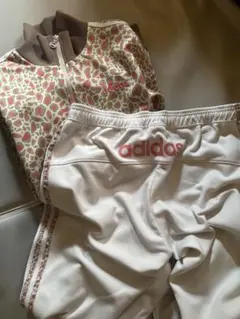 adidas neo レア 美品✨ヒョウ柄 セットアップ L～XLサイズ