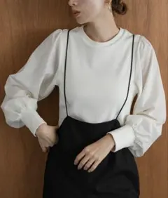 URBAN RESEARCH Sonny Label ホワイト バルーン袖 長袖