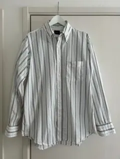 エヴィス　マルチカラーストライプ柄ボタンダウンシャツ レアな旧タグ　evisu