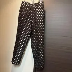 イエナ　ドット柄 カジュアルパンツ ブラック　Sのサムネイル
