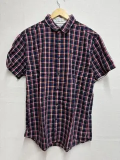 TOMMY JEANS チェック柄 半袖シャツ L