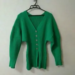 SNIDEL　カーディガン　ニットカーディガン　グリーン
