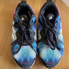 adidas 青紫グラデーション スニーカー