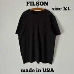 FILSON ポケットTシャツ Tシャツ　無地　ブラック　USA製 XLのサムネイル