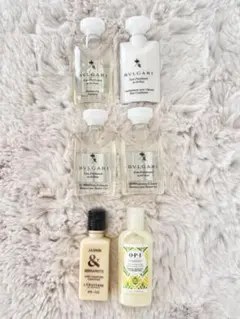 BVLGARI アメニティセット　ロクシタン試供品　OPI AVOJUICE