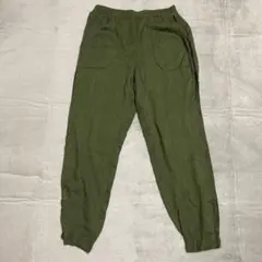 【ザラ】オリーブグリーン カジュアルパンツ XS 全ゴム　全面にポケット柔らかい