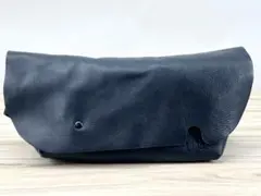 Uni&co. ユニアンドコー レザー メッセンジャーバッグ S ネイビー