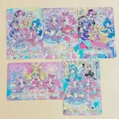 【匿名配送】名探偵プリキュア　キラキラカードグミ　バトンタッチ レアカード　5枚