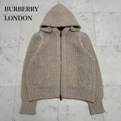 大きいサイズ❤️バーバリーロンドン　ニットパーカー　ブルゾン　ベージュ