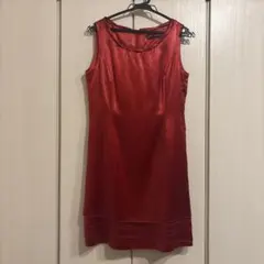 レッド　タイトフィットパーティードレス