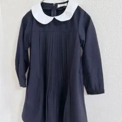SERAPH ネイビー プリーツドレス 110 フォーマル　ワンピース　長袖