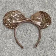 ディズニー カチューシャ ミニー ピンク スパンコール