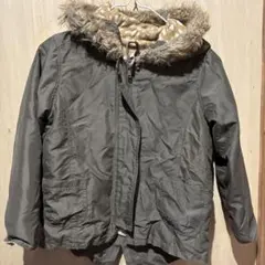 フード付きグレージャケット 120サイズ
