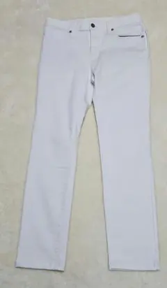 GUレディースストレッチホワイトジーンズ