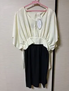 《スウィートマミー》マタニティ服　授乳服　レイヤードワンピース　カジュアルドレス