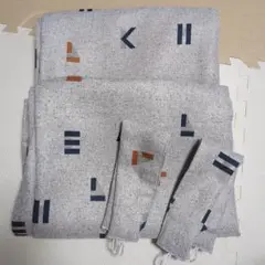 【美品】カーテン ニトリ 約110✕120 2枚セットアルファベット柄