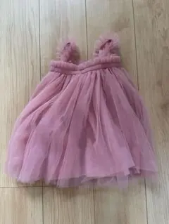 ベビードレス　チュールワンピース　ピンク