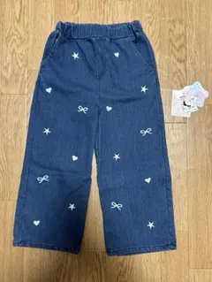 新品　未使用　子供用　パンツ　デニム　110 おまけつき！