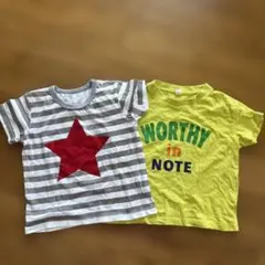 Tシャツ2枚セット（赤い星と黄色）　二枚