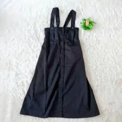 タグ付✨ショコラフィネローブ ジャンパースカート 黒 2WAY ロング F