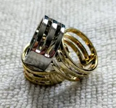 指カン　3個セット♪④　シルバー×１　ゴールド×２