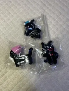 注意ありキヨ猫マスコットキーホルダー 3点セット