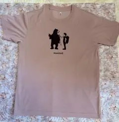 mont-bell イラストプリント Tシャツ ベージュ　メンズSサイズ