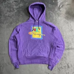 Champion チャンピオン　スウェットパーカー　大判プリントロゴ