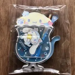 サンリオ カスタムアクリルチャーム ネコソーダ　ネコ　シナモロール　シナモン