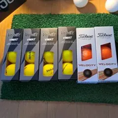Volvik VIMAT 12球 & Titleist Velocity 6球のサムネイル