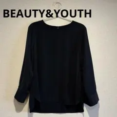 美品BEAUTY&YOUTH UNITED ARROWS 長袖ブラウス ネイビーのサムネイル