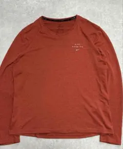 極美品 ナイキ ランニングトップス オレンジ Dri-FIT シャツ メンズ L