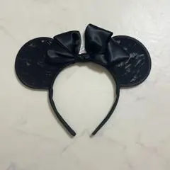 ディズニー カチューシャ 黒 レース ハロウィン