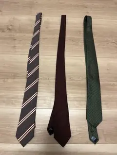 ネクタイ 3本セット スーツ フォーマル GIVENCHY タケオキクチ等