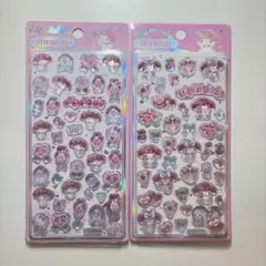 《新品》 海外限定 シール キラキラ 立体 3D マイメロ 2枚セット