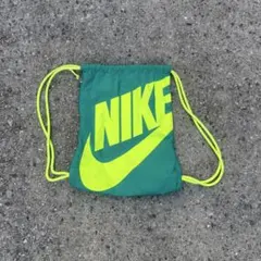 NIKE ナップサック ジムサック グリーン y2k archive ビックロゴ