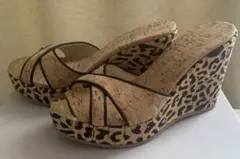 ジミーチュウ ウェッジサンダル レオパード 36