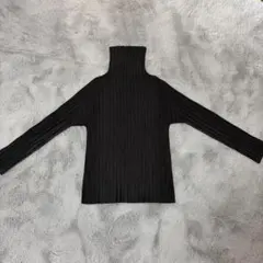 PLEATS PLEASE 長袖カットソー ブラック 黒 - メルカリ