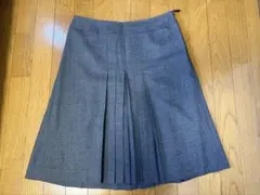 バーバリー　ロンドン　センタープリーツ　スカート